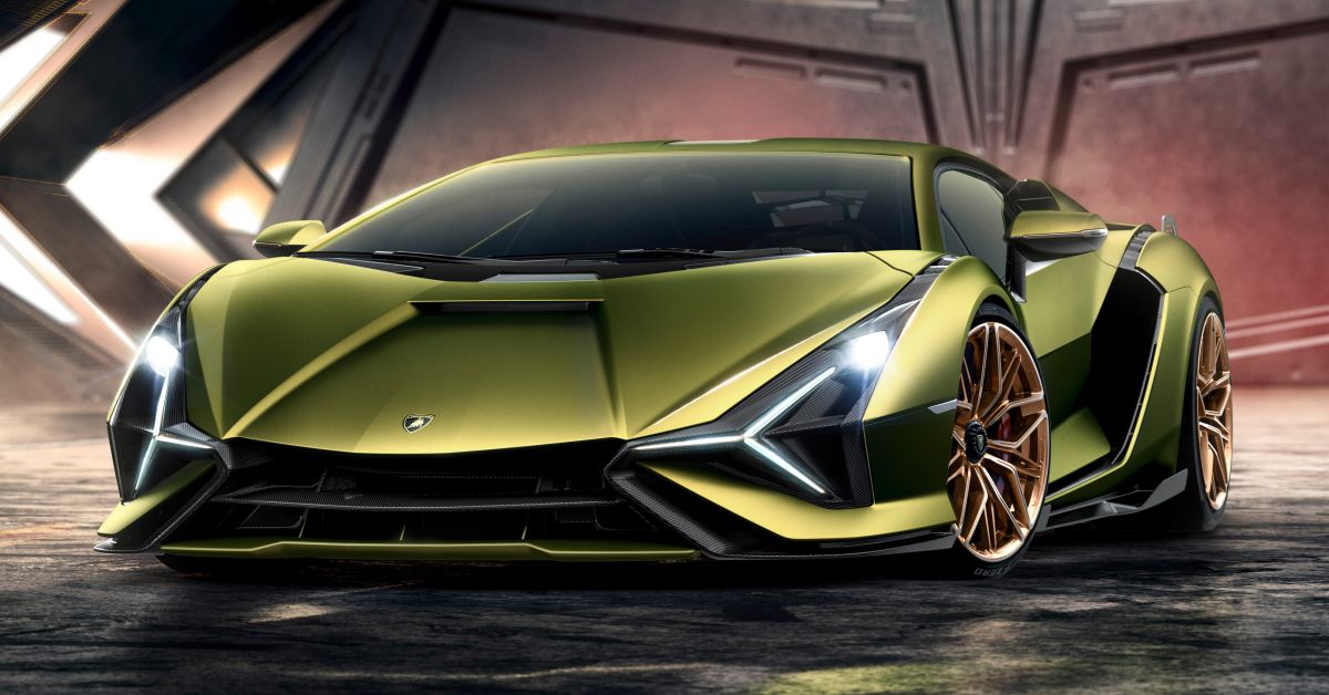 Lamborghini Sian - hybrid V12, 819 hp, 0-100 in 2.8s!