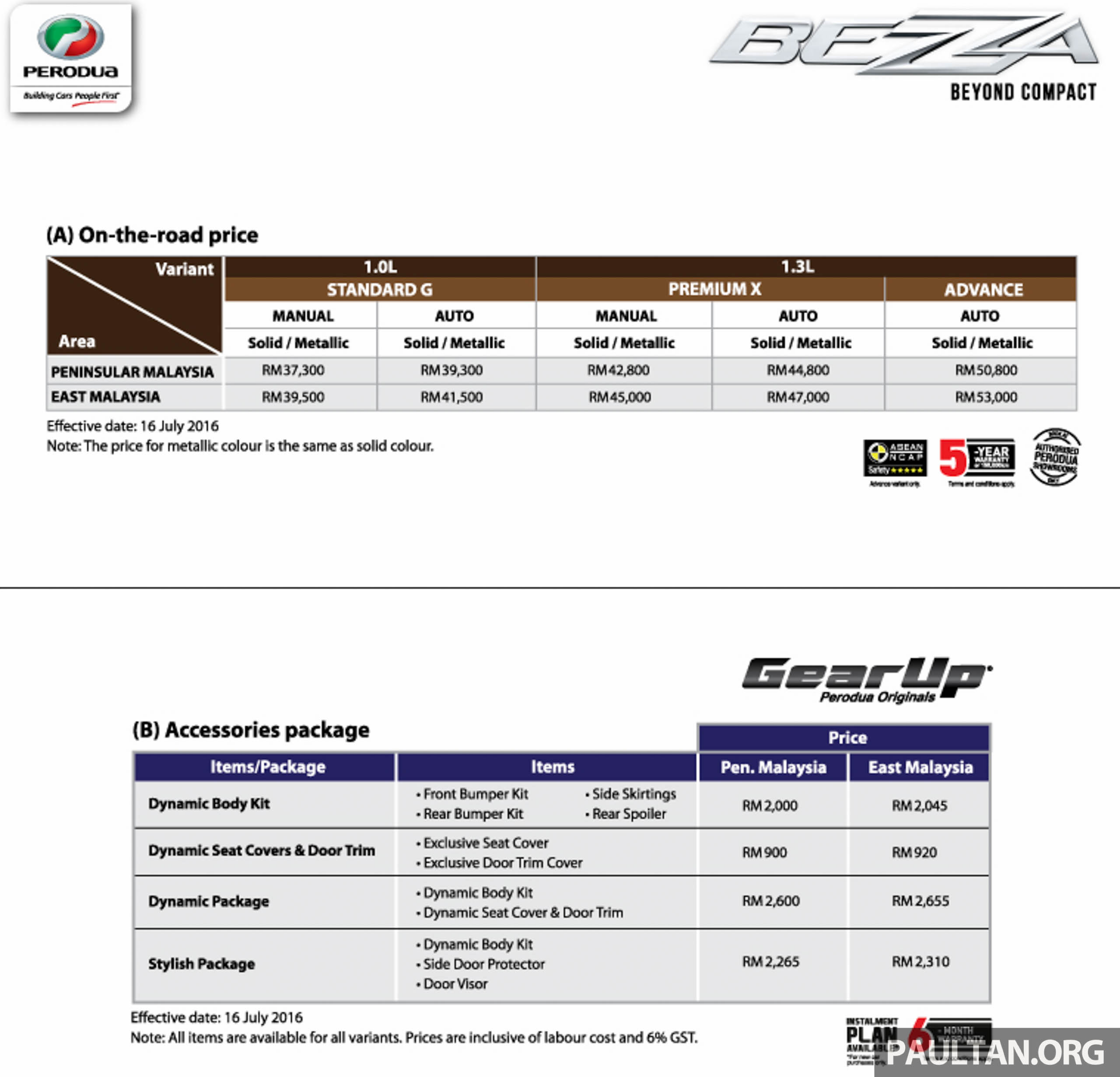 Perodua Bezza prices revealed – RM37k to RM51k Paul Tan 