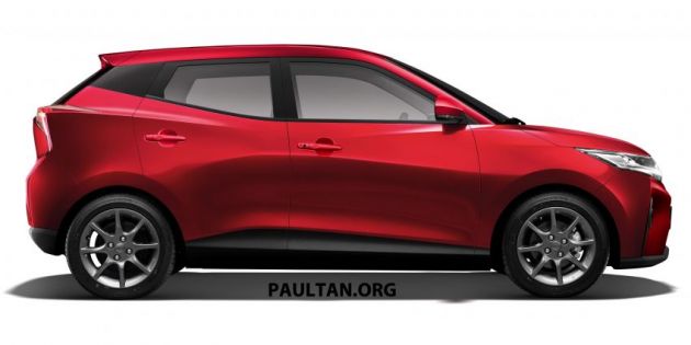 Perodua Axia generasi baru dari imej asal X-Concept  Car 