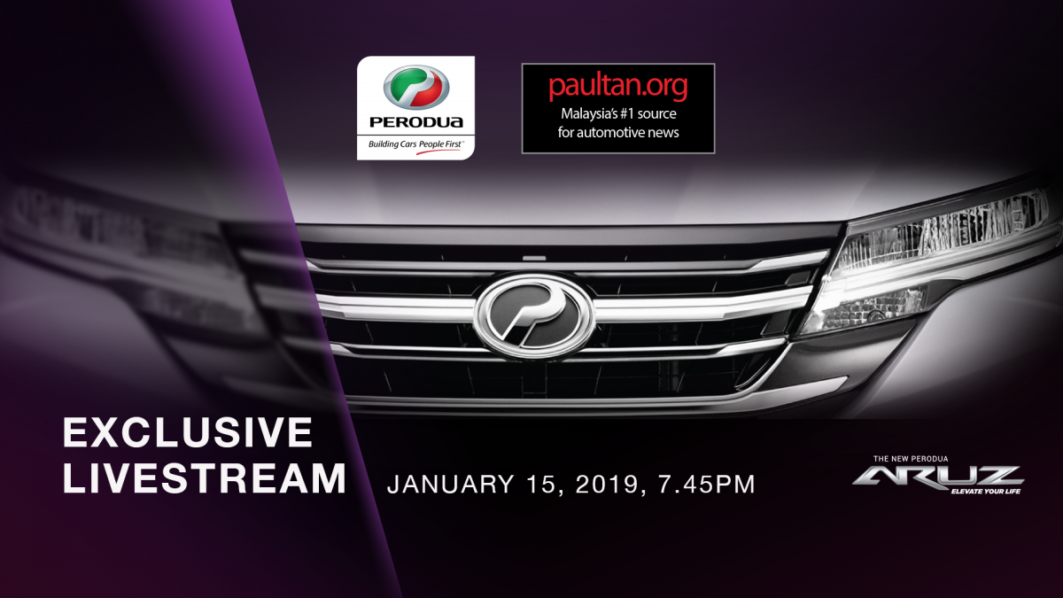 2019 Perodua Aruz SUV - watch the launch live here!