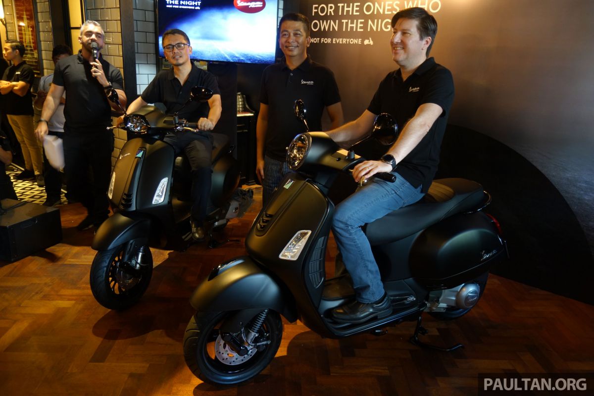 2019 Vespa Notte Edition for GTS Super 300 ABS and Sprint 150 i-GET ABS launched ...