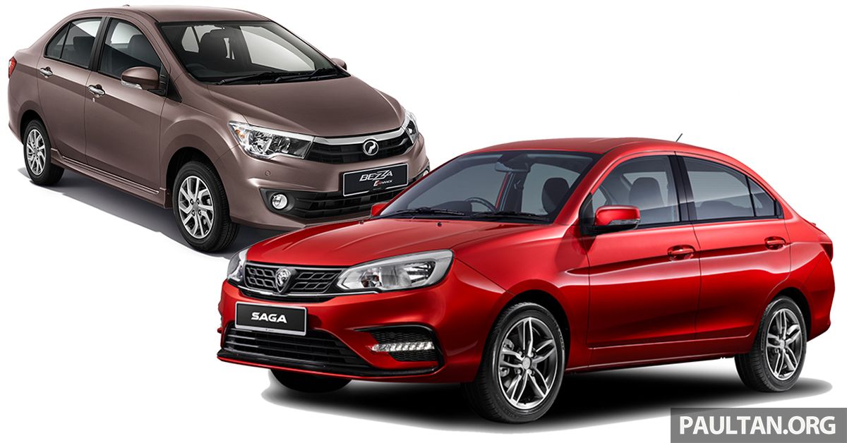 Proton Saga 2019 vs Perodua Bezza - kami banding kos 
