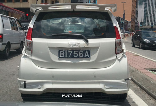 White 2011 Perodua Myvi SE snapped on Jalan Ipoh